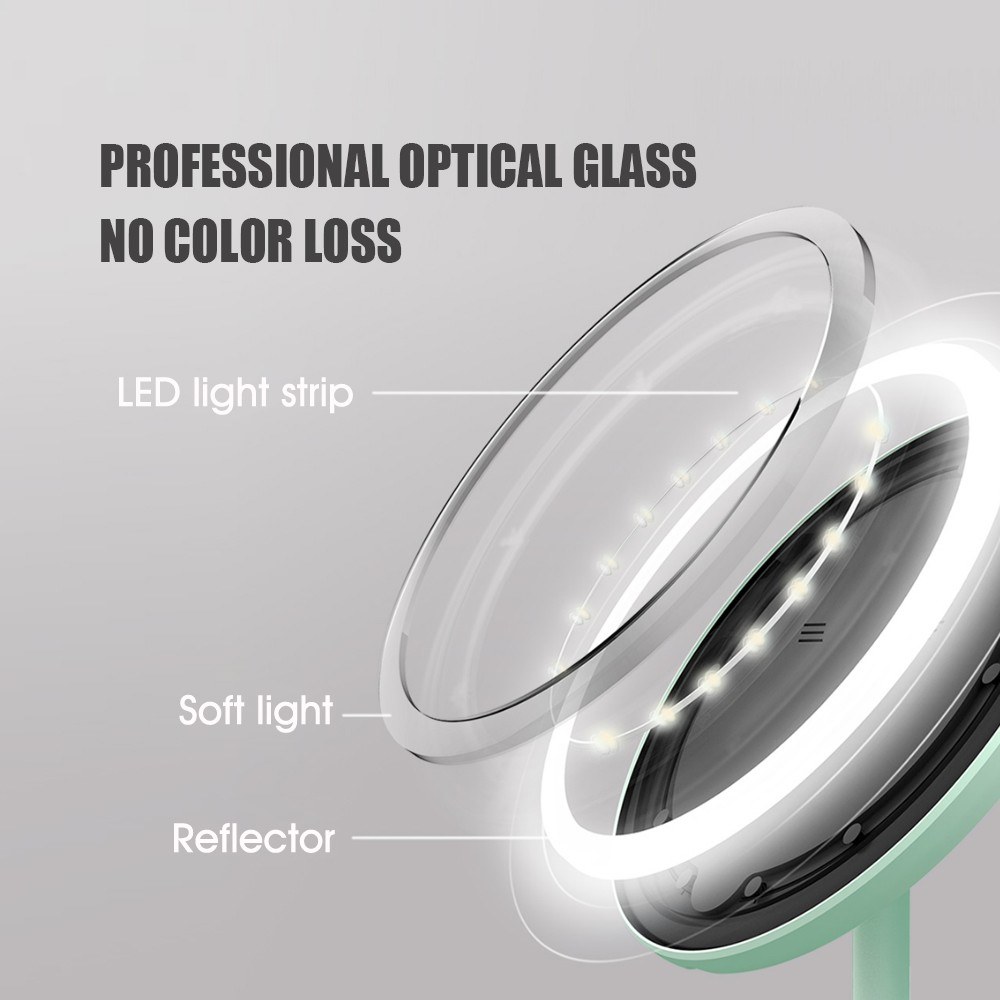 DOCO Daylight Mirror LED Makeup Mirror Light Vanity Make up Mirrors Lamp - white. 