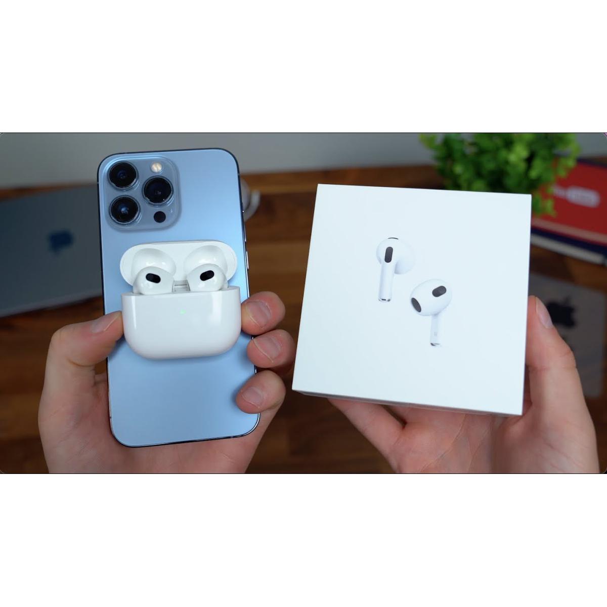 AirPods (3rd generation) With MagSafe Charging Case For Iphone 13 13 mini 13 Pro 13 Pro Max