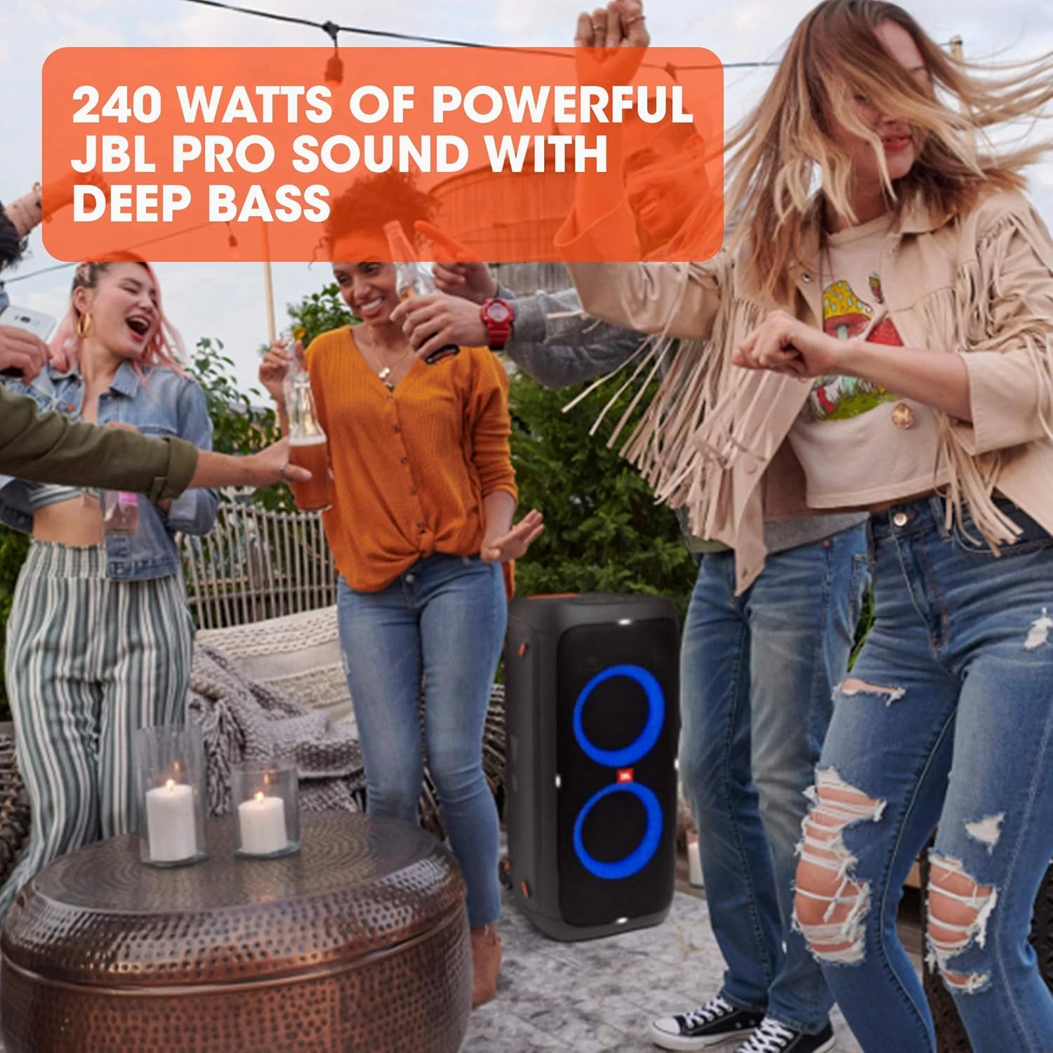 JBL PartyBox 310 Bluetooth Portable Party Speaker. 