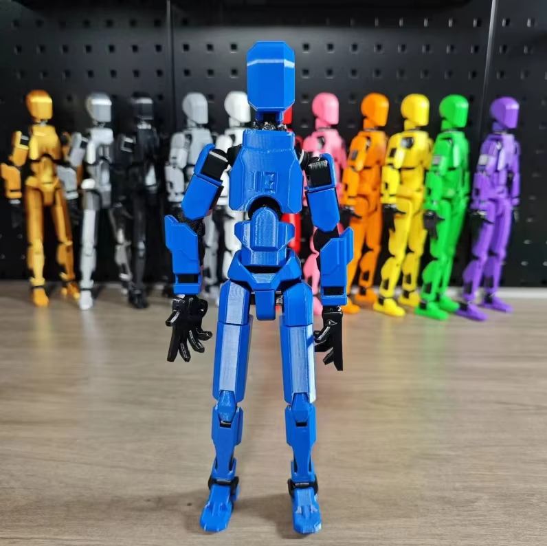 Joint Man Dummy 13 Action Figure Flexible Multi-Jointed Robot Action Figure for Home Decor Art Model with Movable Joints Lego Toy for Children birthday gift Creative puzzle for kids super hero spiderman ironman superman batman play DIY Toy For Kid. 