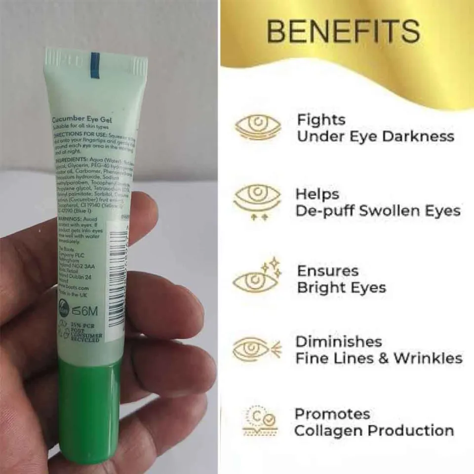 Boots Essentials Cucumber eye gel all skin types 15ml