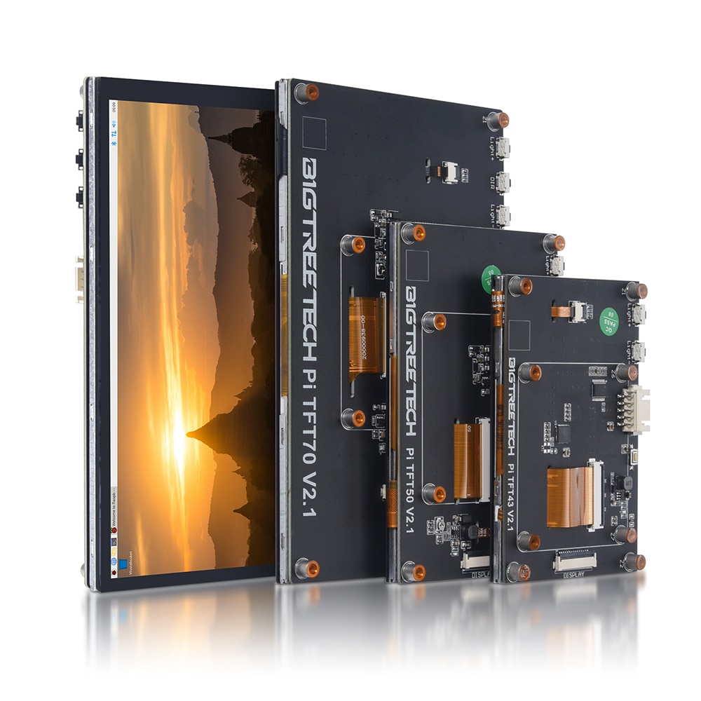 BIGTREETECH BTT PITFT50 TFT43 TFT70 DSI Capacitive Touch Screen Raspberry Pi LCD Display 3D Printer Parts For Octopus Pro Board. 