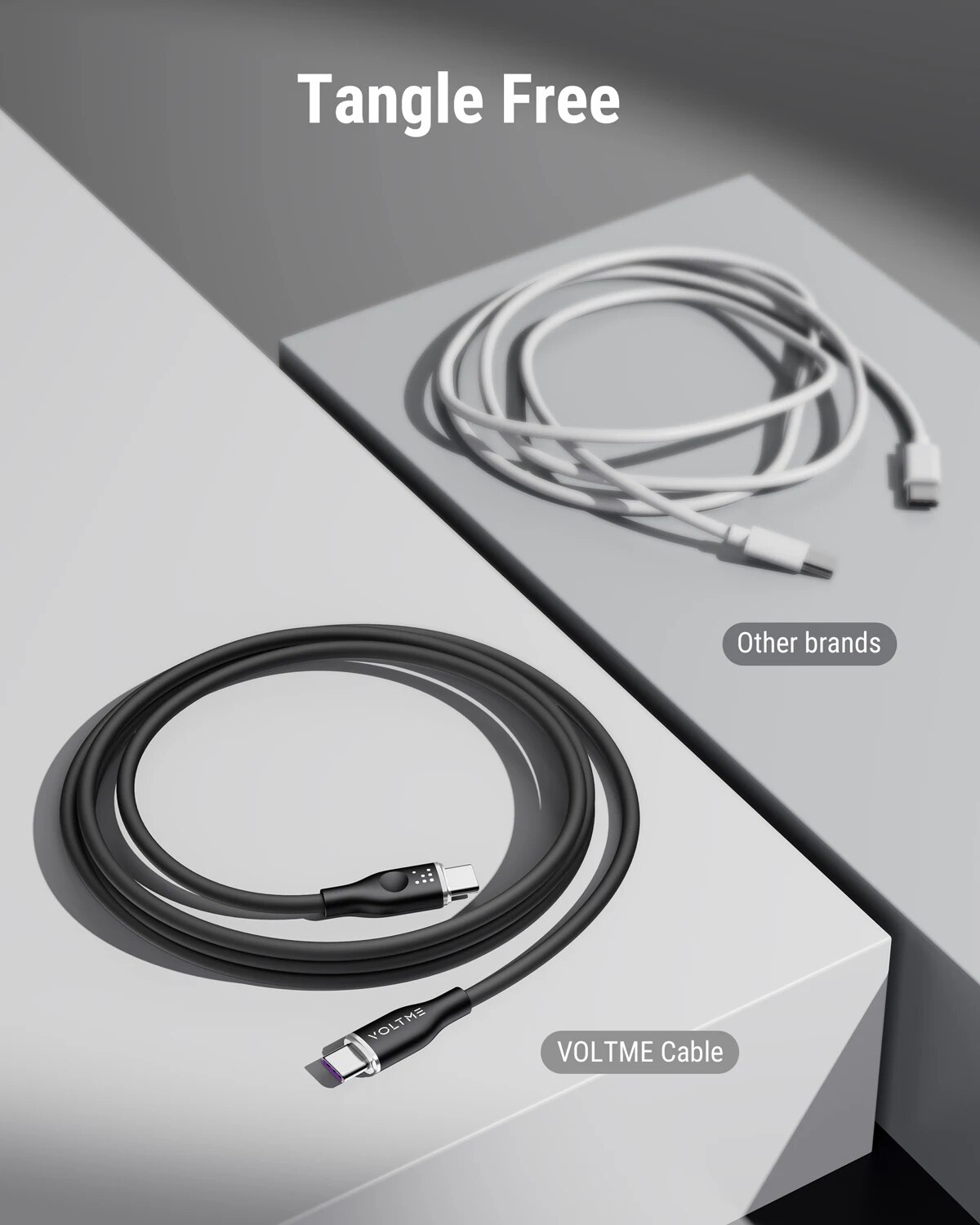 VOLTME USB Type C To USB C Cable 100W PD Fast Charging Charger Wire Cord Type-C USBC Cable For Macbook Samsung Xiaomi Huawei. 