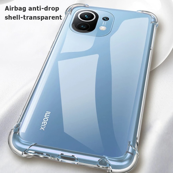 Custodia MaiJin Trasparente Per Xiaomi Mi 11 Lite – TPU Morbido, Antiscivolo, Ultra-sottile, Protezione Posteriore