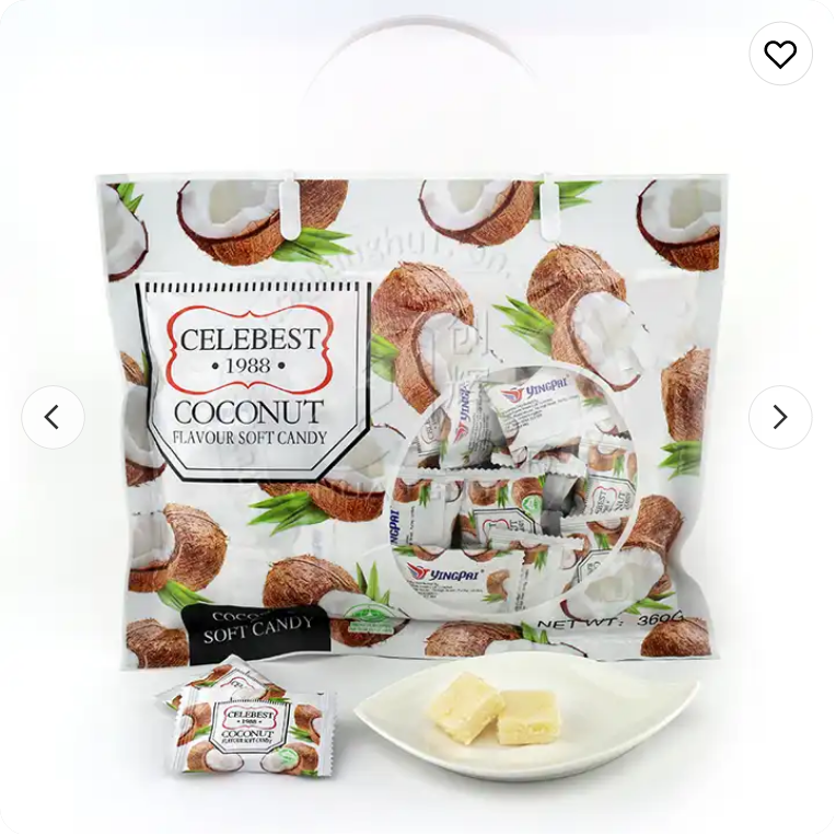Yingpai Celebest 1988 Coconut Flavor Soft Candy 360 g