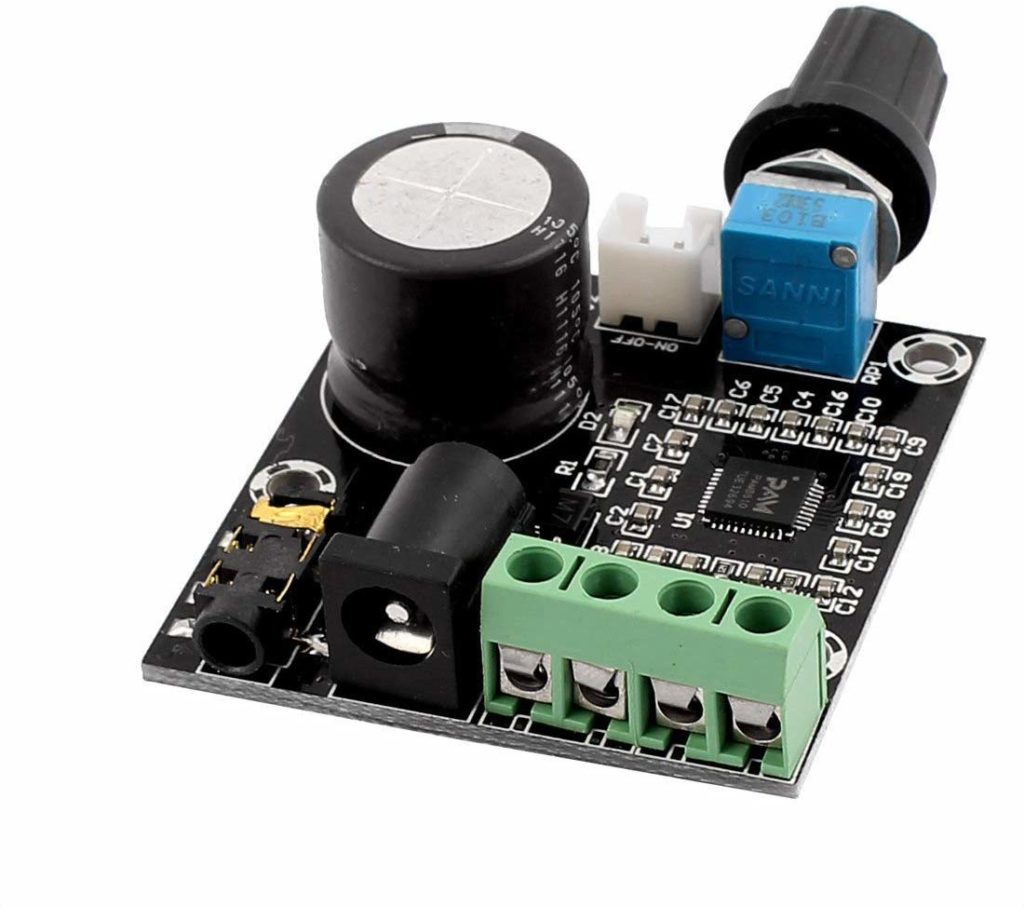 RED/BLACK PAM8610 With VOLUME POT PAM-8610 Hi-Fi Audio Stereo Amplifiers Board Module Dual D Class Channel 2x10W 12V Mini Stereo Digital Audio Amplifier Circuit 10W Speakers. 