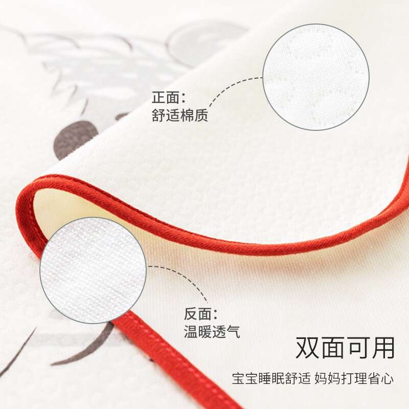 Large size lathe cute cartoon waterproof urine separating mat, soft and leak proof, washable baby mat. 