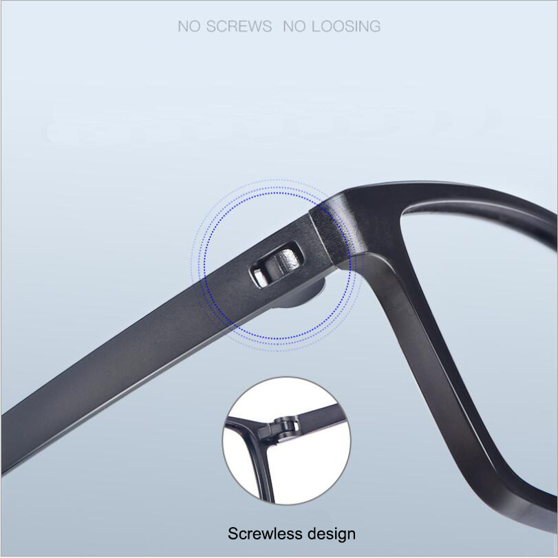 TR90 Screwless Non-Metallic Glasses Frame,Men Women Spectacle Frame Of Myopia Glass Frames for Prison Detention Center FX1X2. 