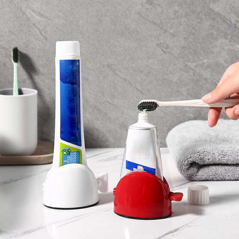 Multi-function Lazy Facial Cleanser Press Manual Toothpaste Squeezer Bathroom Supplies. 