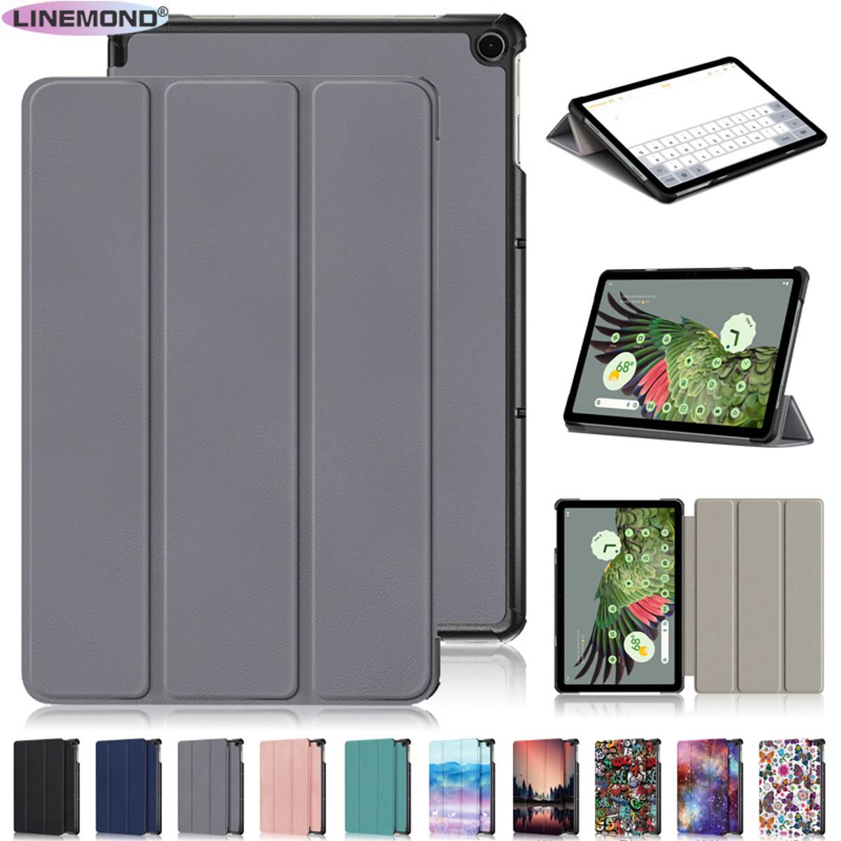 Tablet For Google Pixel Tablet Case 11" Tri-Fold Magnetic Leather Stand Tablet Case For Funda Google Pixel Tablet Cover Coque