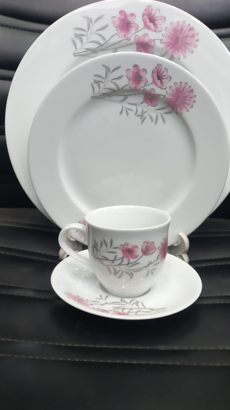 pink flower gd dinner set 27pcs. 