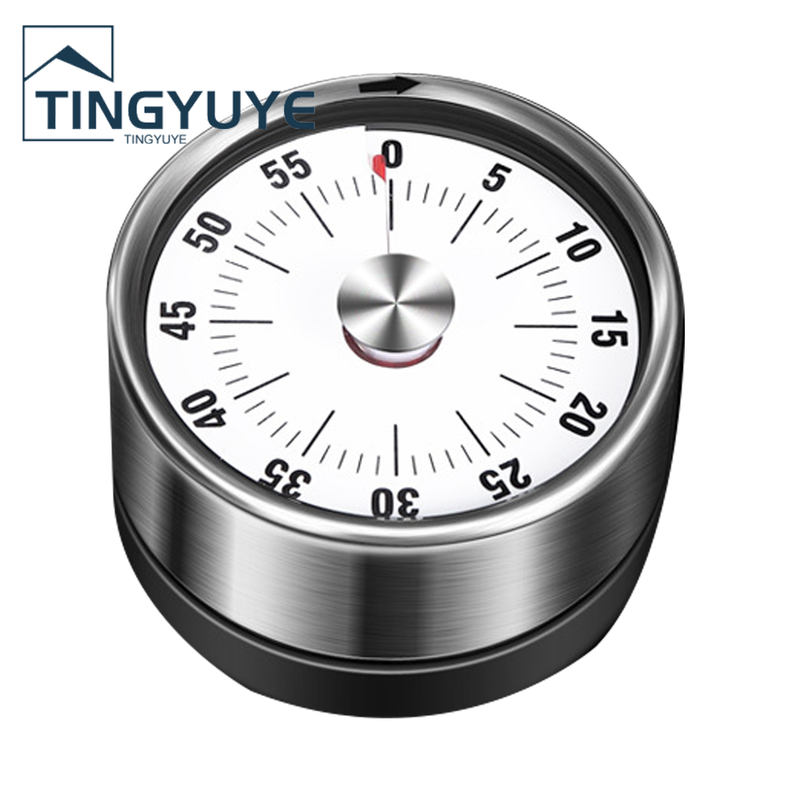 Mechanical Clock Eco-friendly Rust-proof Stainless Steel Manual Time Reminder Alarm Clock for Home. 