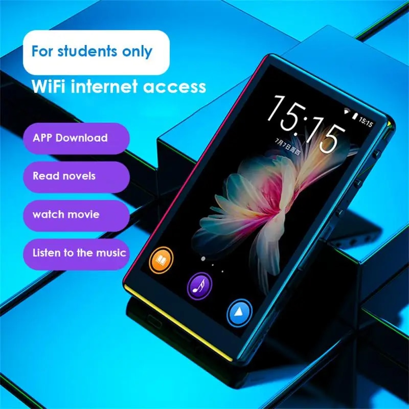 MP5 MP4 MP3 Player Bluetooth 5.0 Full Screen Portable Sport Music Player Video Player FM/E-book/Recorder Mp3 Плееры Max 256GB. 