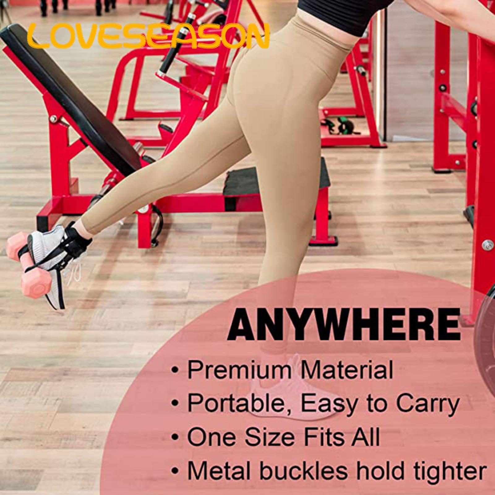 Dumbbell Foot Attachment Strap Enhance Workout with Adjustable Dumbbell Foot Attachment Ankle Strap for Fitness Equipment. 