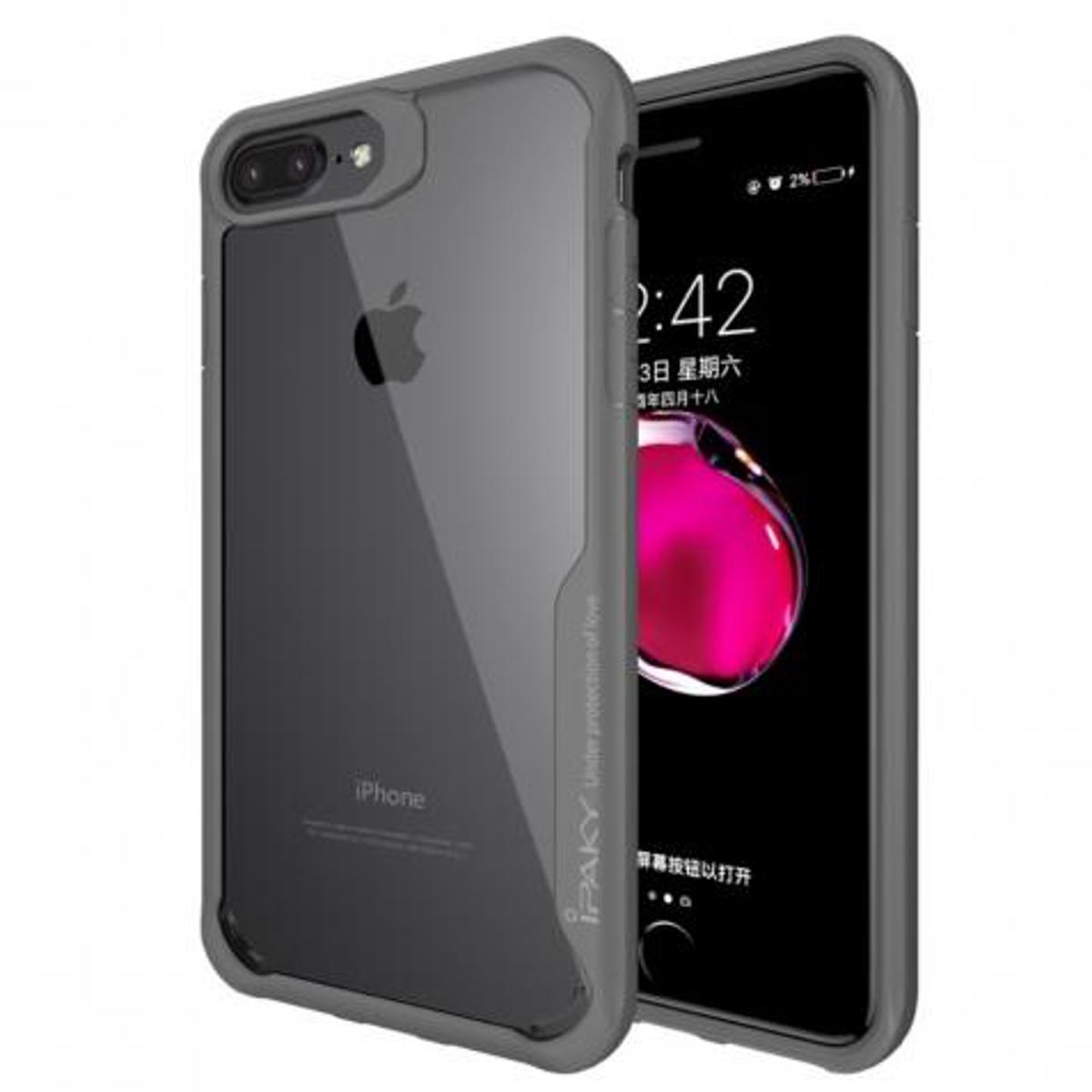 Ipaky Back Cover for iPhone 5/5S -Transparent and Black