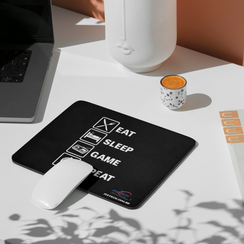 Eat Sleep Game Repeat Custom Design Mouse Pad (Gaming, Office Use and Gift Mouse Pad BD). 