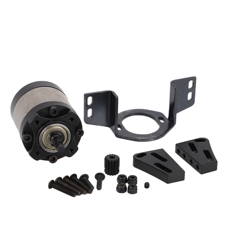 1:17 Gear Ratio Planetary Transmission Box Reduction Gearbox with Mount Replacement Parts for 1/10 RC Crawler Car D90 Axial SCX10. 