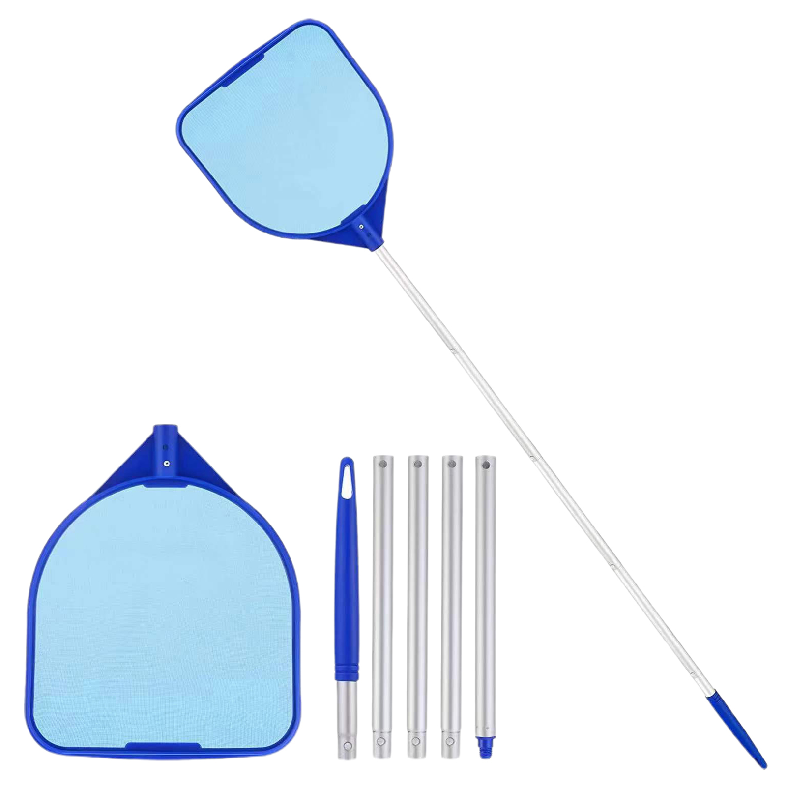 Pool Leaf Fishing Net Ultra Fine Mesh Pool Skimmer Net with Long Aluminum Pole Best Leaf Catcher for Pool Cleaning in Asia Durable Plastic Material Pool Skimmer. 