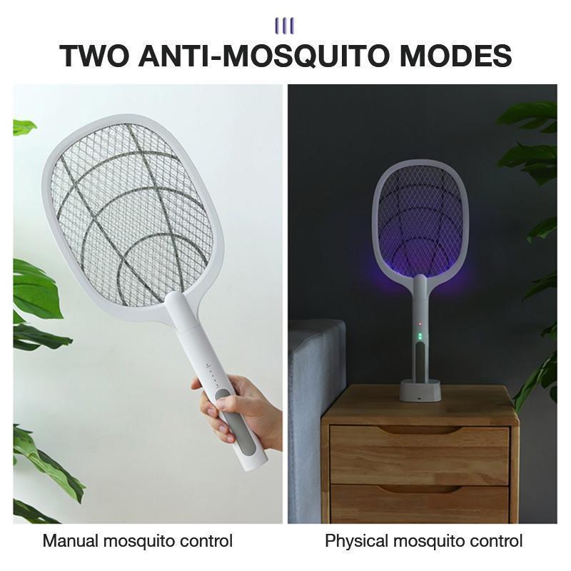 USB Electric Shock Mosqui Rechargeable Electric Foldable Mosquito Killer Racket Fly Swatter Repellent Lamp Zapper Insects Racket. 