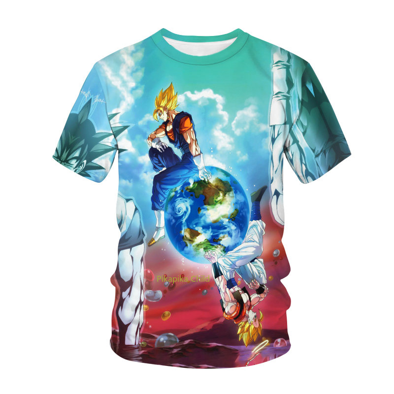 Anime Dragon Ball Son Goku 3D Print Kids T Shirt Summer Fashion Casual T-shirt Boy Girl Unisex Children's Clothing Tshirt Tops. 