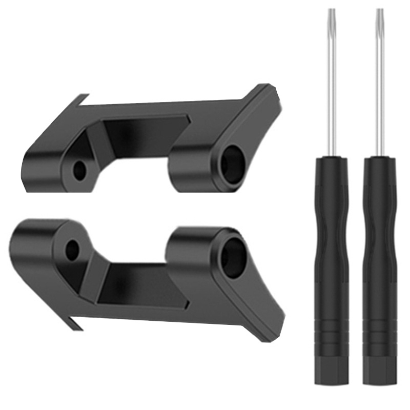 (New) For Amazfit T-Rex / T-Rex Pro / Ares 1 Pair 22mm Metal Watch Band Connector(Black)