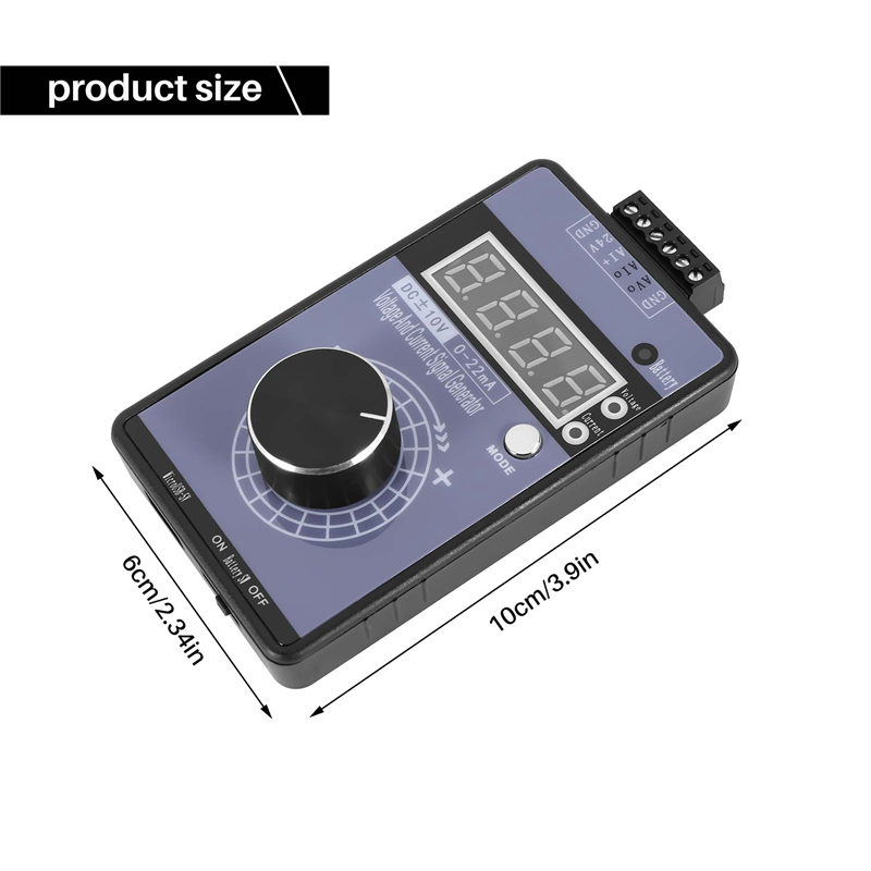 Precision 4-20MA Current Voltage Signal Generator, Analog Simulator for PLC and Panel Debugging, Frequency Converter. 