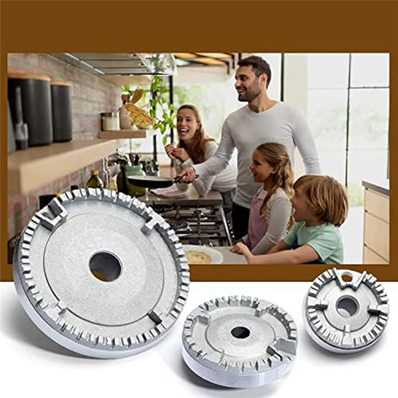 Universal Burner Crown Flame Cap Oven Cooker Hob Gas for CDA,Flame Burner Cap Crown Fits All Between Sizes Easy Install Easy to Use. 