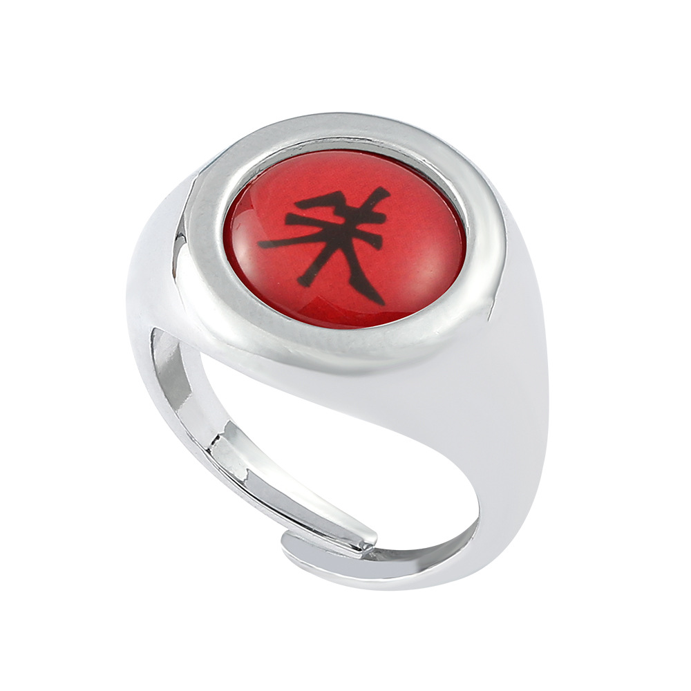 【beauty code store】Naruto Akatsuki rings Sharingan Sasuke Deidara Obito Ninja unisex Halloween cosplay gifts. 