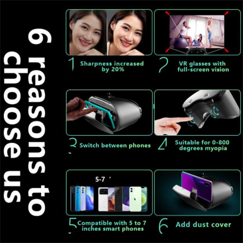 Original VRG X7 VR Virtual Reality VR Glasses Box Google Cardboard VR Headset Helmet 3D GLASSES for IOS Android 5-7 Smartphone. 
