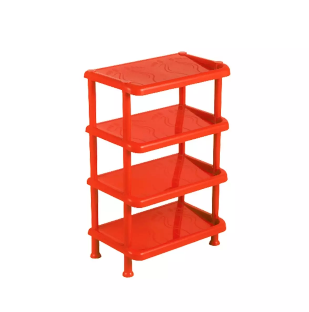 Plastic Shoe Rack 4Step New - Shoe Rack. 