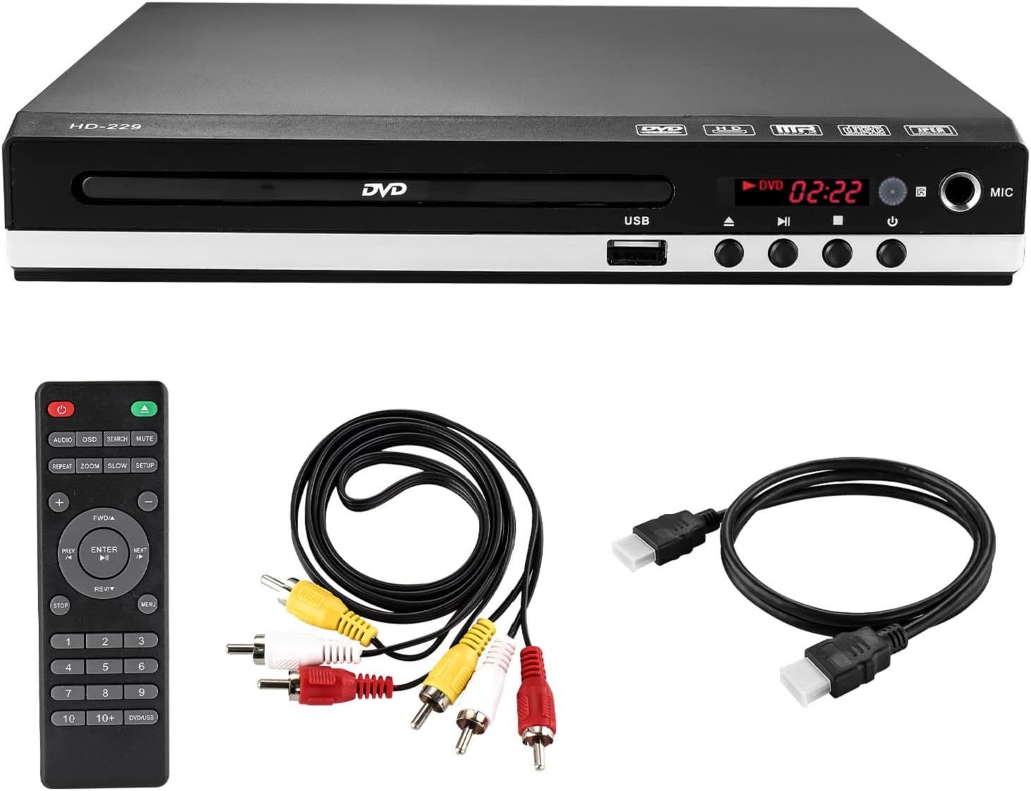 Home DVD EVD children's VCD player, high-definition mini CD player. 