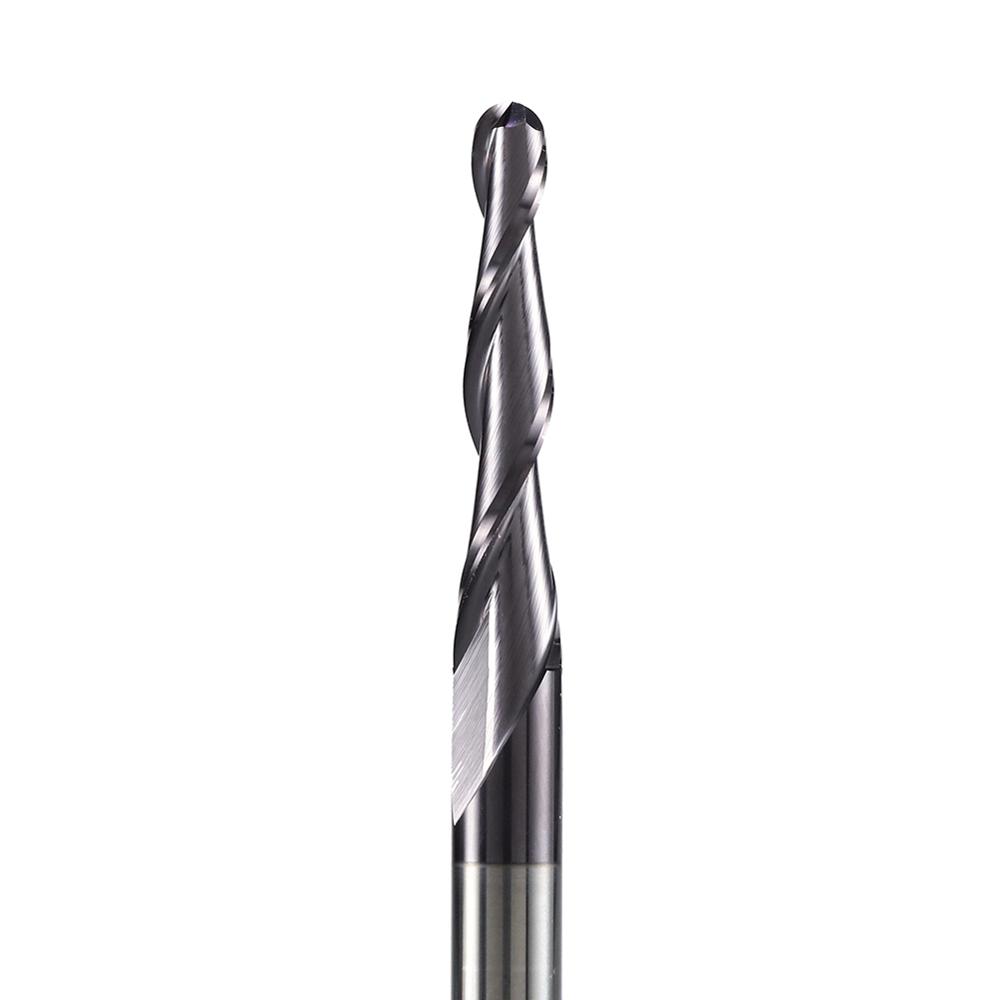 AlineYLingg 1 pcs Tungsten solid carbide Coated Taper Ball Nose bit CNC milling cutter router bits for wood and cutters for metal end mill. 