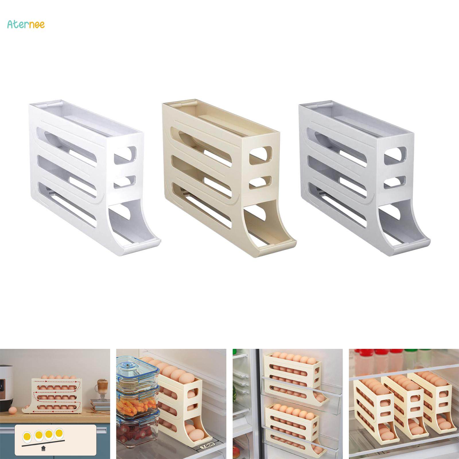 4 Tier Egg Tray for 30 Eggs Automatically Fridge Container. 