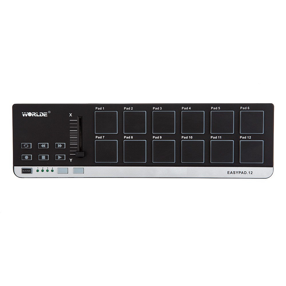 Worlde EasyPad.12 Portable Mini USB 12 Drum Pad MIDI Controller. 