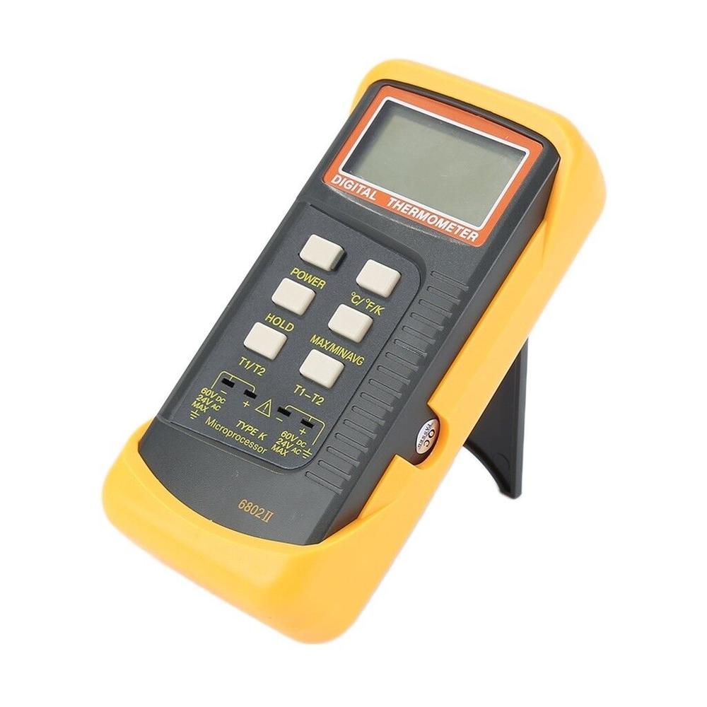 6802 II Thermometer Sensor Dual Channel Digital Thermometer K-Type Thermocouple Sensor 6802 II Thermometer Digital Thermometer Thermocouple Sensor. 