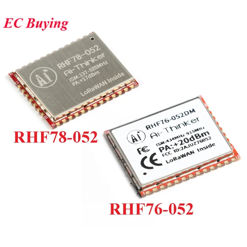 【YIYANGMAOYI111】SX1276 SX1278 LoRa Module RHF76-052 RHF78-052 LoRaWAN Node Module 433mhz 470mhz 868mhz Low Power Distance. 