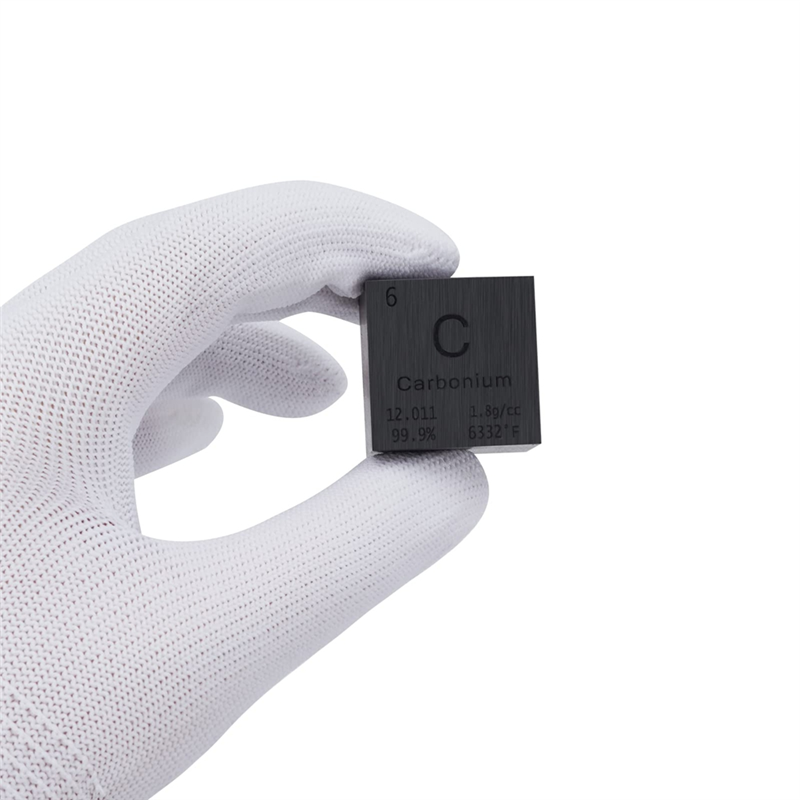 1 Inch Block Metal, High Density Elements Block Pure Metal, for Elements Collections Lab Experiment Material,C. 