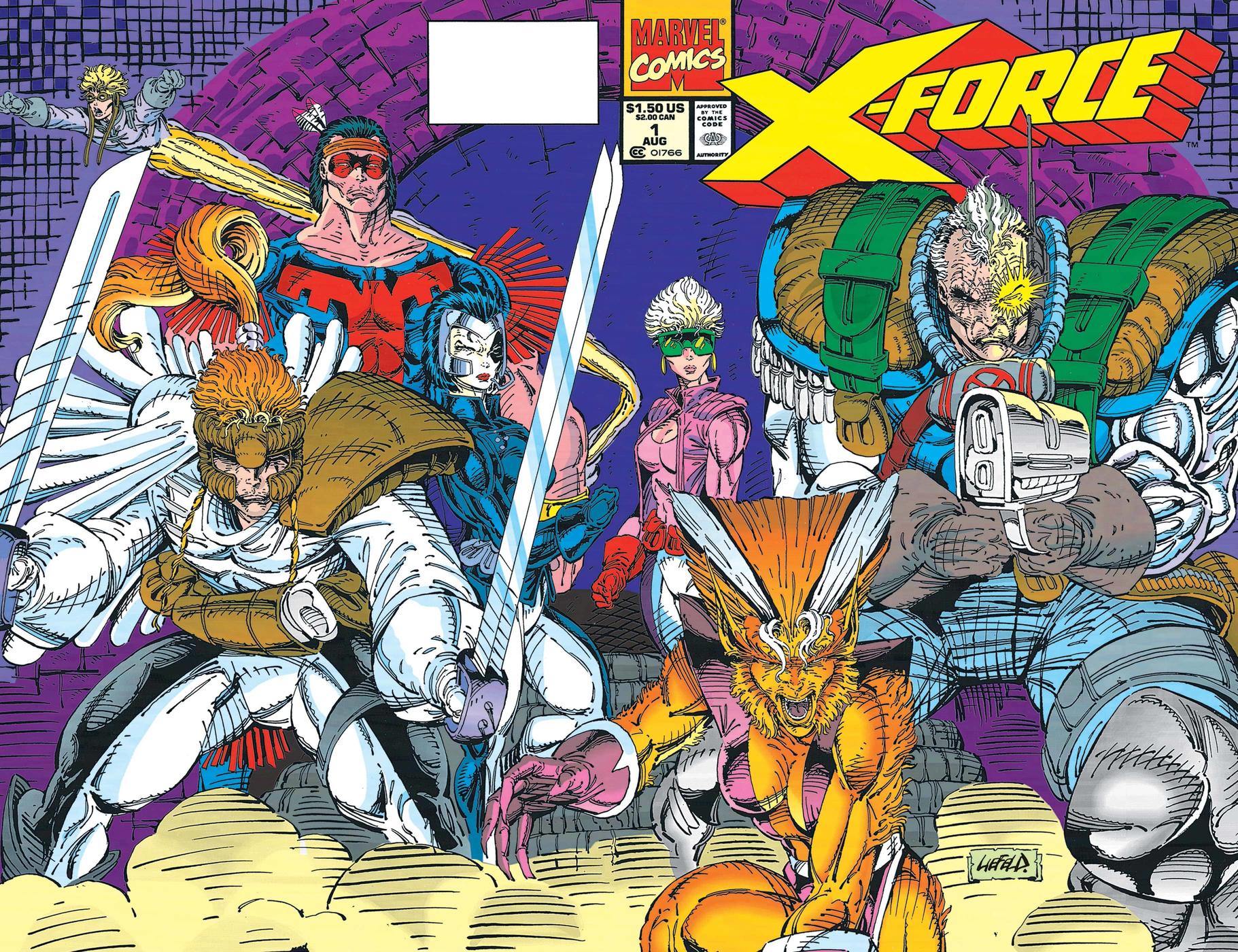 X-force #1 (1991) without Trading card. 