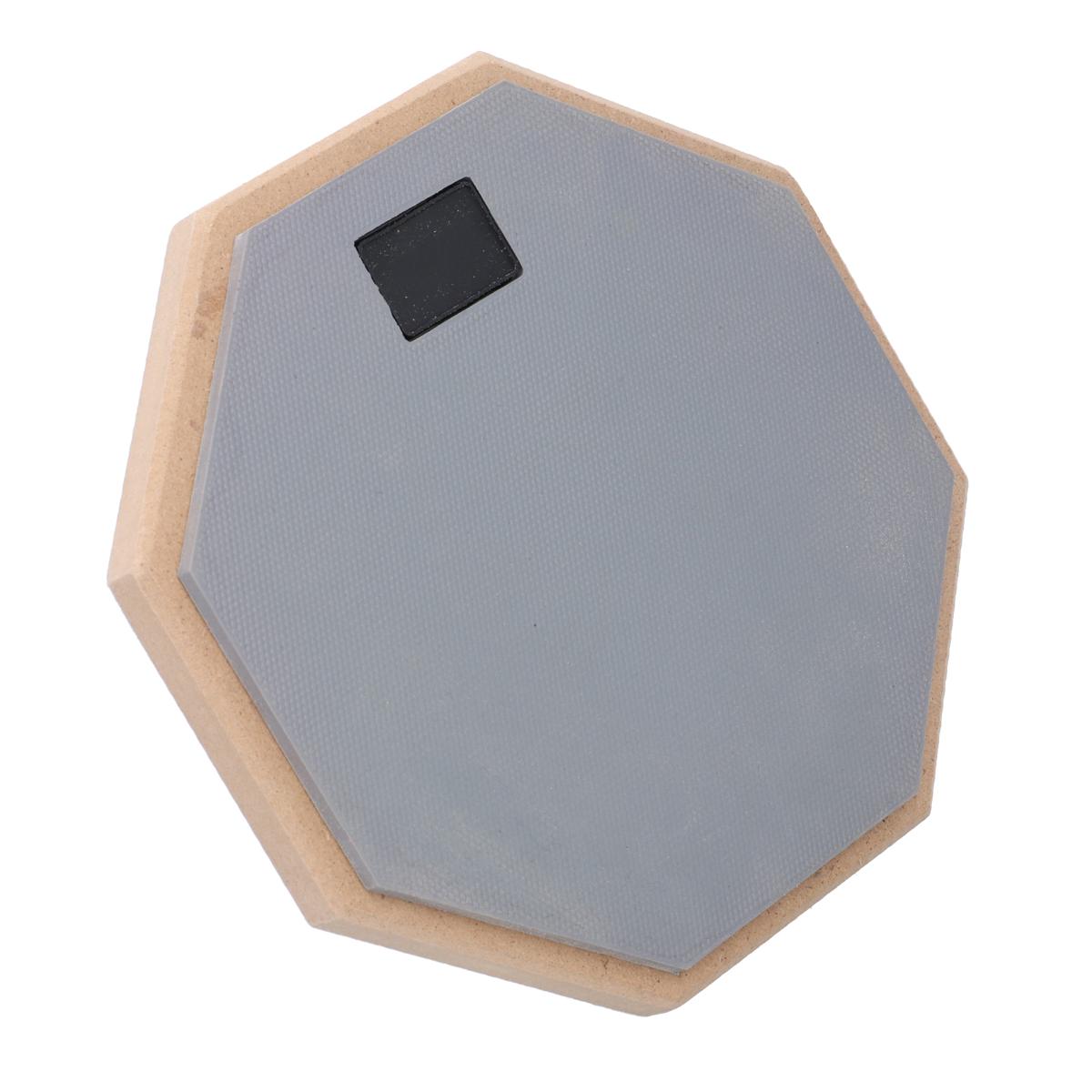 8in Dumb Drum Pad Rubber and Composite Wood Professional Practice Pads Skid Resistance Shock‑Absorbent Adjustable Kit