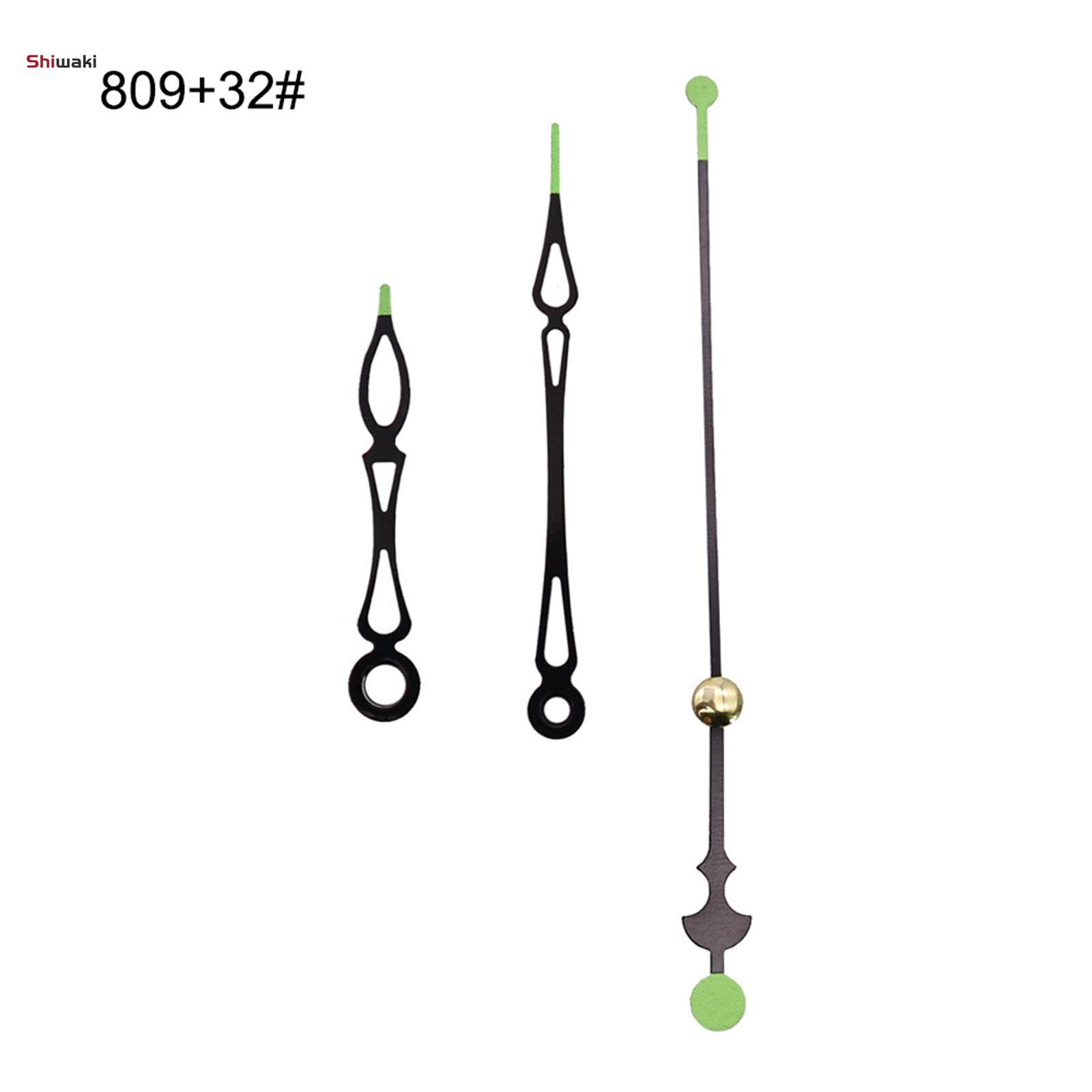 Glowing Luminous Hands Clock Movement Mechanism Repair Parts Metal Pointer. 
