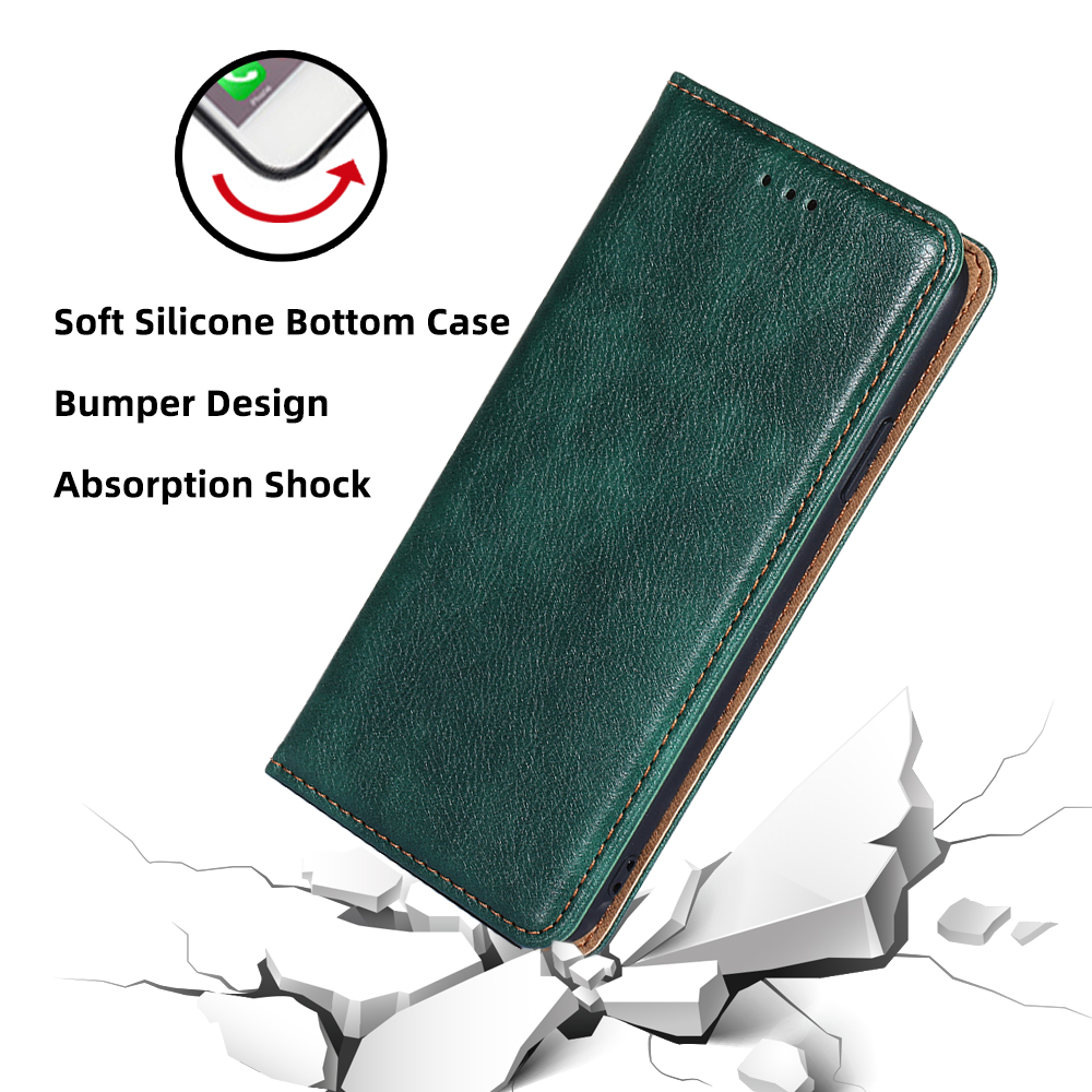 For Apple iPhone XR Phone Case Luxury Retro Wallet Case With Credit Card Slots Stand Magnetic Leather Flip Cover. 