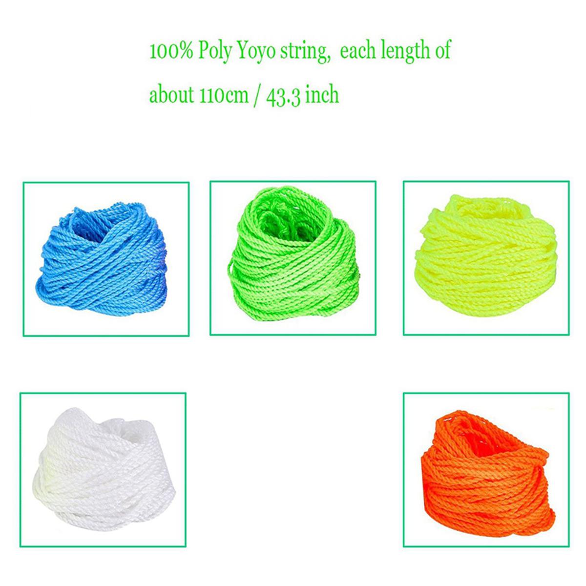MAGICYOYO Professional 10 Pcs Yoyo Strings (Color Random), Yoyo G, Yoyo Bag