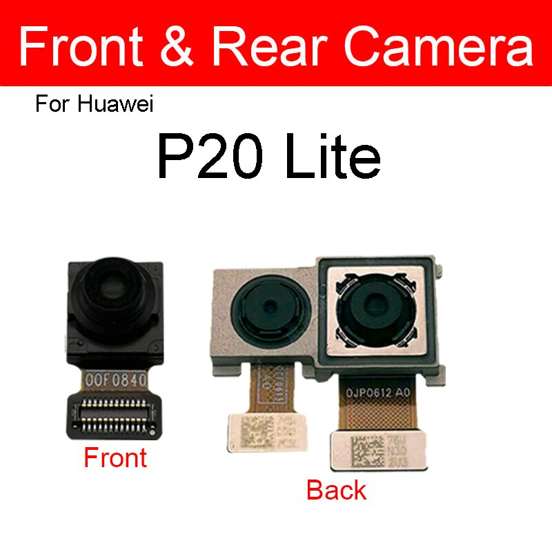 Front Rear Camera For Huawei P10 P20 Lite P10Plus P20Pro Front Facing Small Back Main Big Camera Flex Ribbon Cable Replacement. 