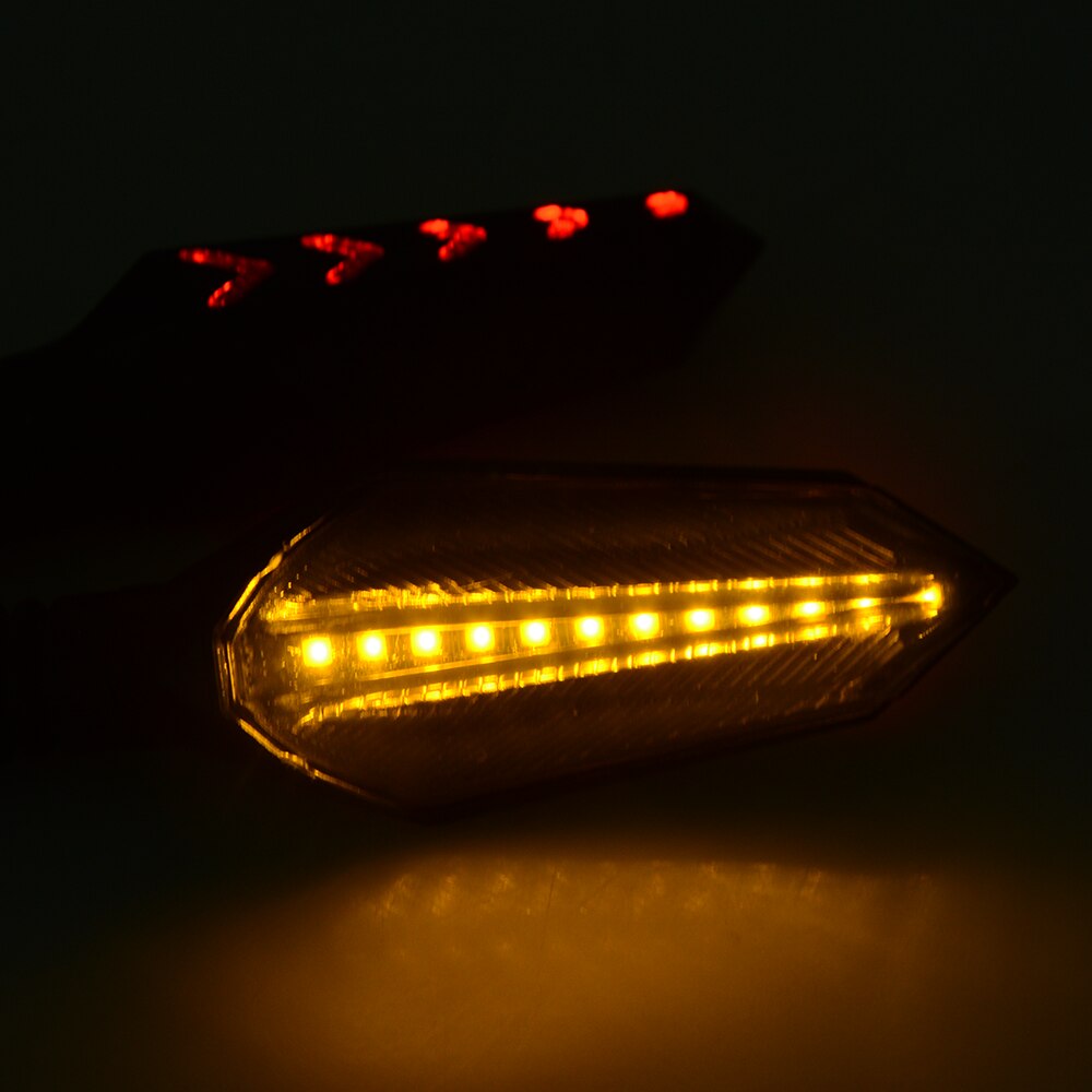 【VisioN Shop】Red Running Turn Signal Led Lights Motorcycle For YZF R125 R1 R3 R6 R15 R25 YZF R3 MT-02 MT-09 MT-07. 