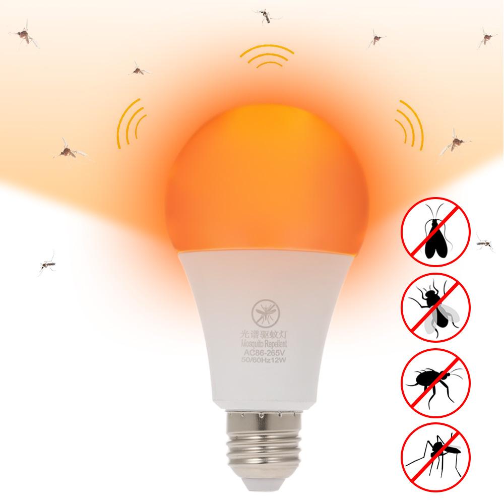 Yellow LED Bug Light Bulb No Blue Light Outdoor E26/27 15W Mosquito ...