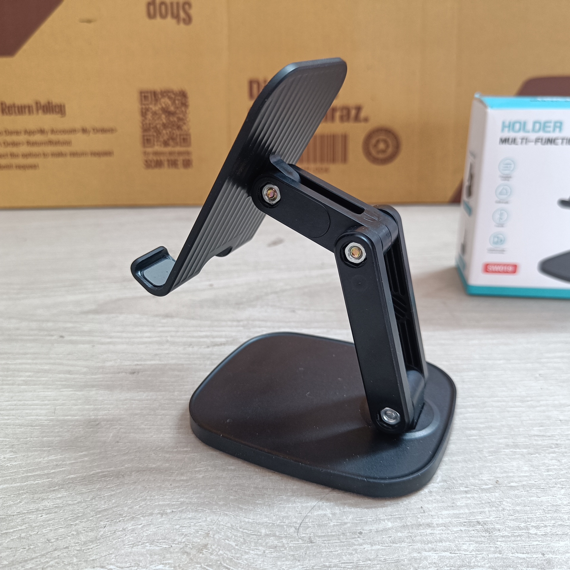 SW-019 Mobile Phone Holder Stand - Black - Phone Stand - Mobile Stand. 