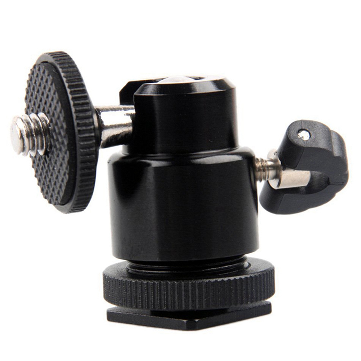 1x Mini Ball Head 1/4 inch Mount with Flash Shoe for DSLR SLR & 7x Tripod Mount Adapter for Hero 6, 5, 4. 