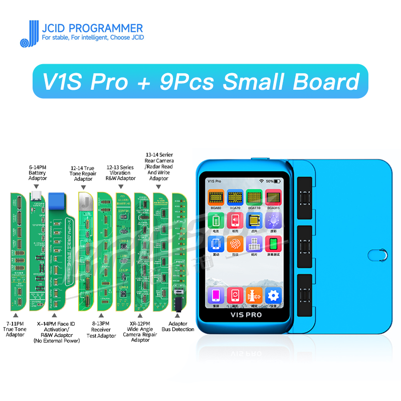 JCID JC Newest V1SE Programmer For iPhone 12 13PM Battery Flex Face ID LCD TrueTone Fingerprint SN Reader Touch Shock Repair. 