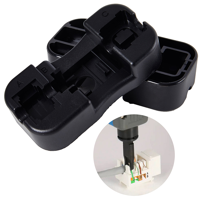 1Pc Universal RJ45 Cat6/Cat5E/Rj11/12 Keystone Jack Punch Down Stand Wiring Tool Module Holder Hudduo. 