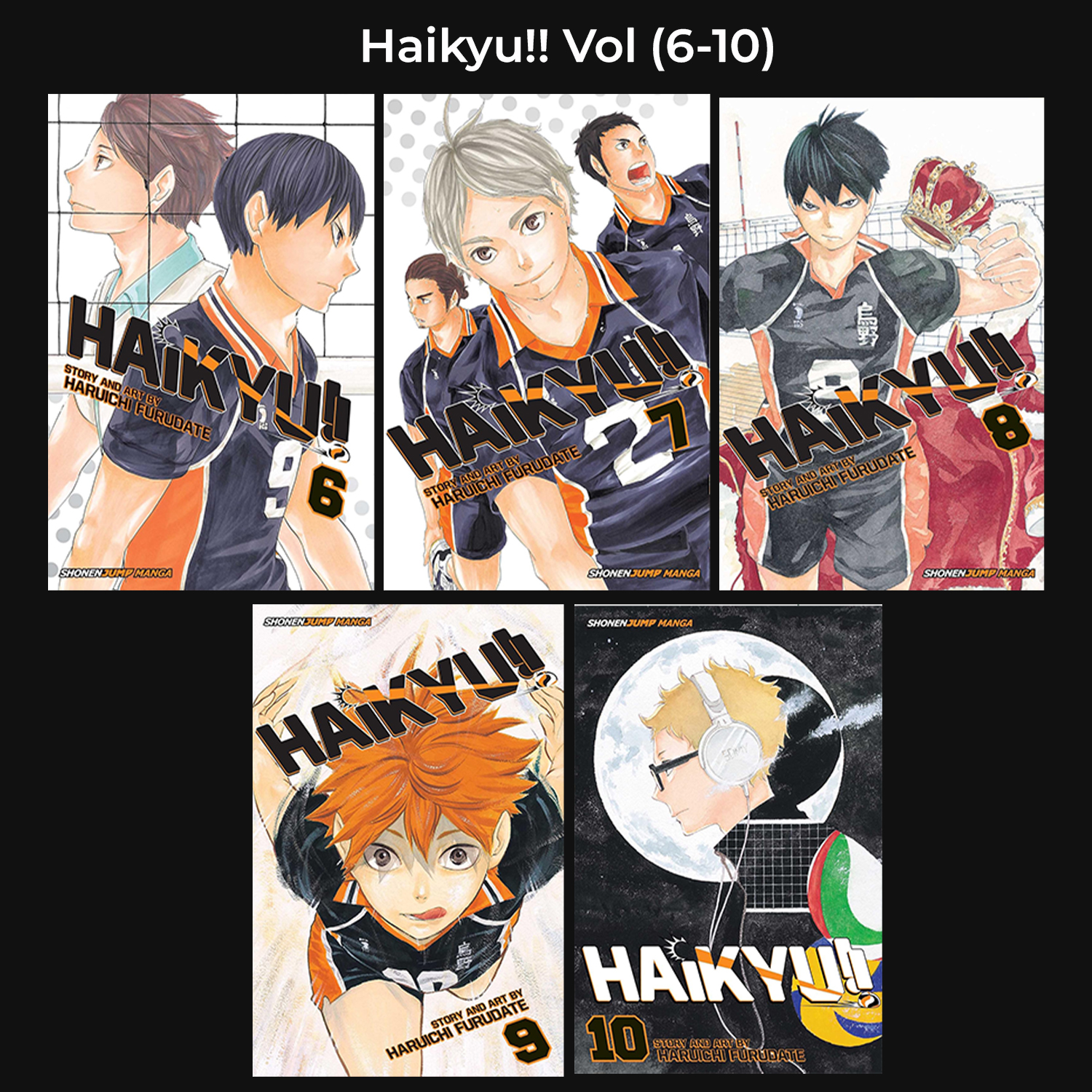 Haikyu!! Volume (6-10) Paperback Manga Set | MH Shop